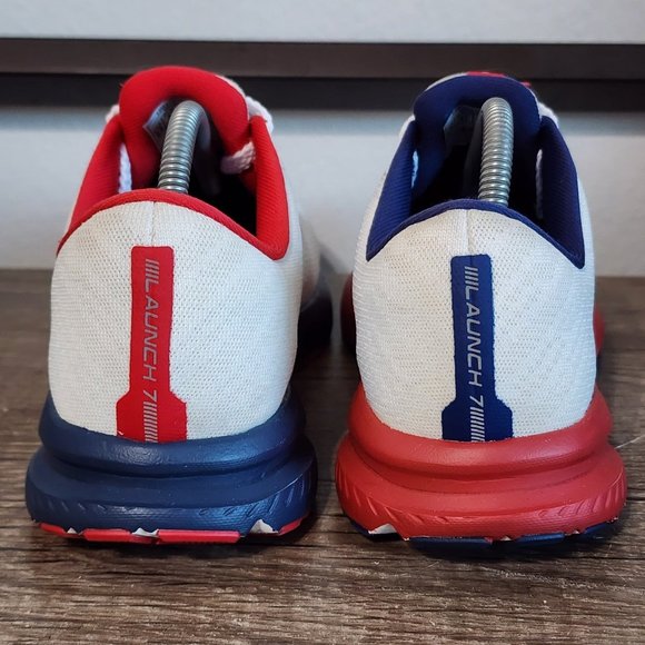 Brooks White and Red Athletic Shoes - Picture 4 of 8